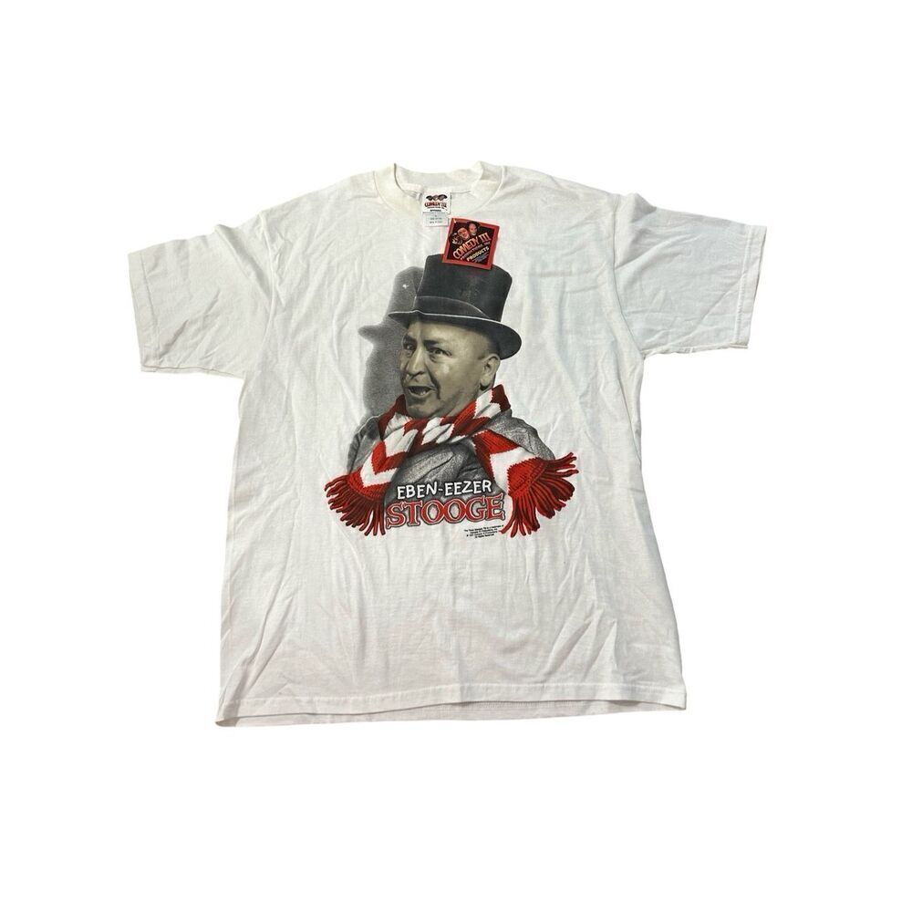 Eben-eezer Stooge 90s The Three Stooges Comedy III Graphic Tee, Large